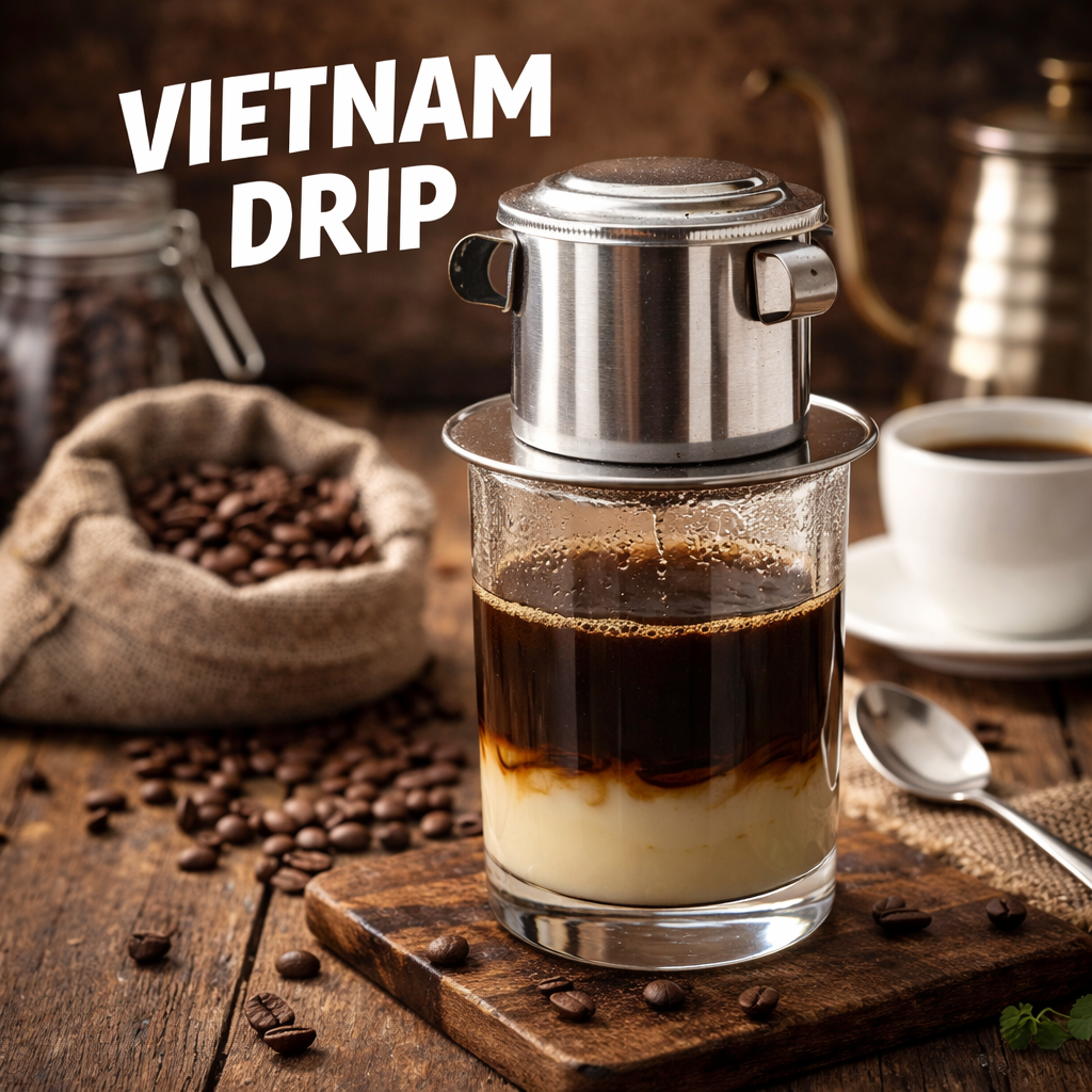 Vietnam drip coffee manual brew
